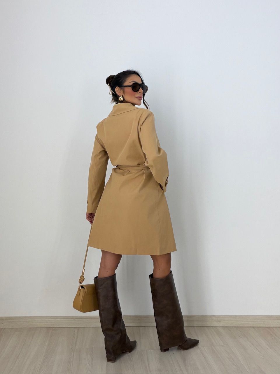 TRENCH COAT PATTY FAIXA NUDE