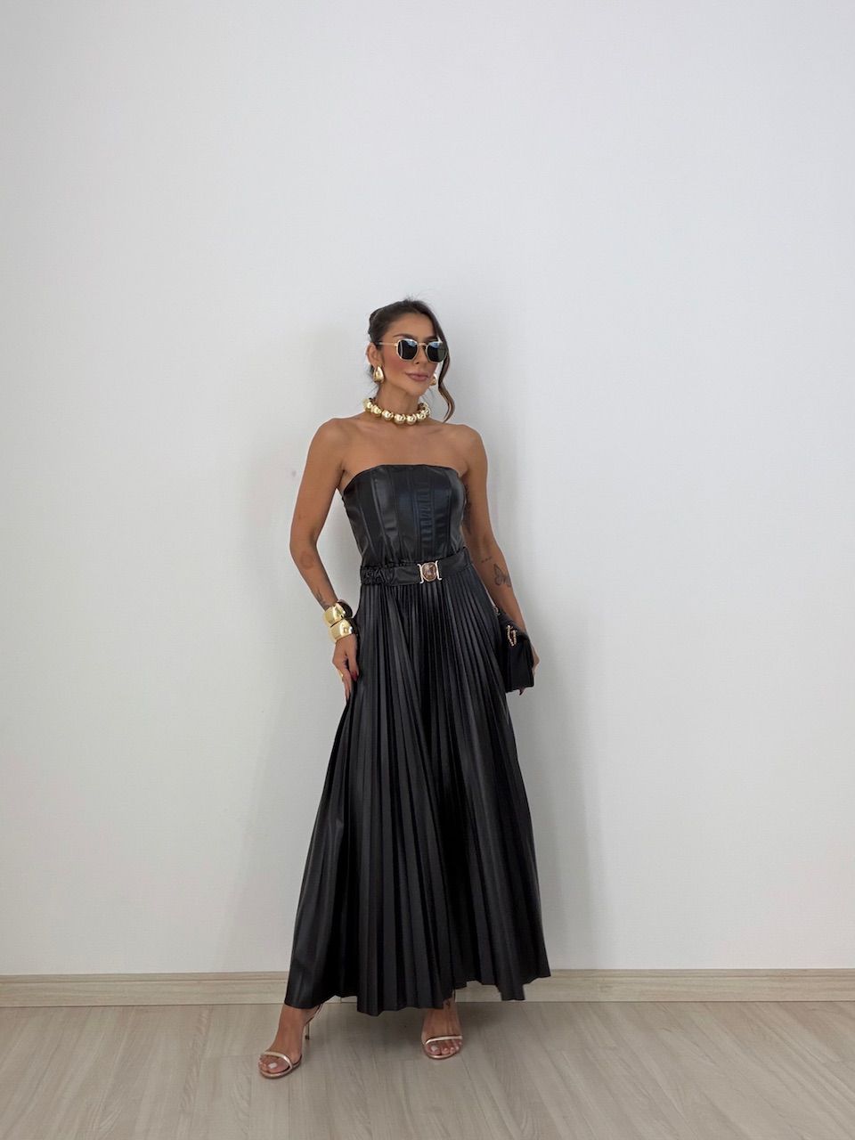 VESTIDO ELOÁ LONGO PRETO