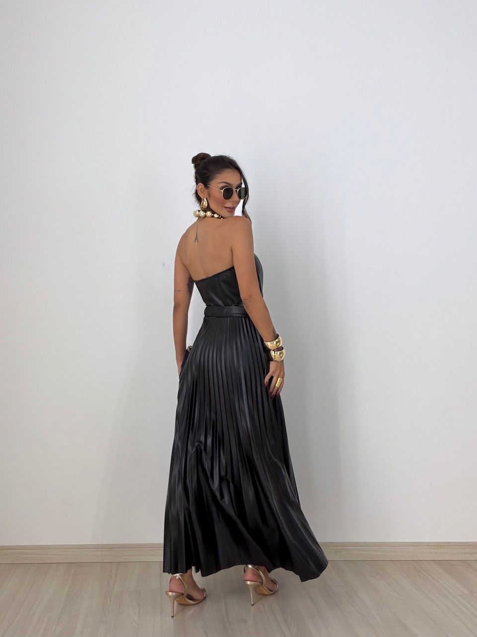 VESTIDO ELOÁ LONGO PRETO