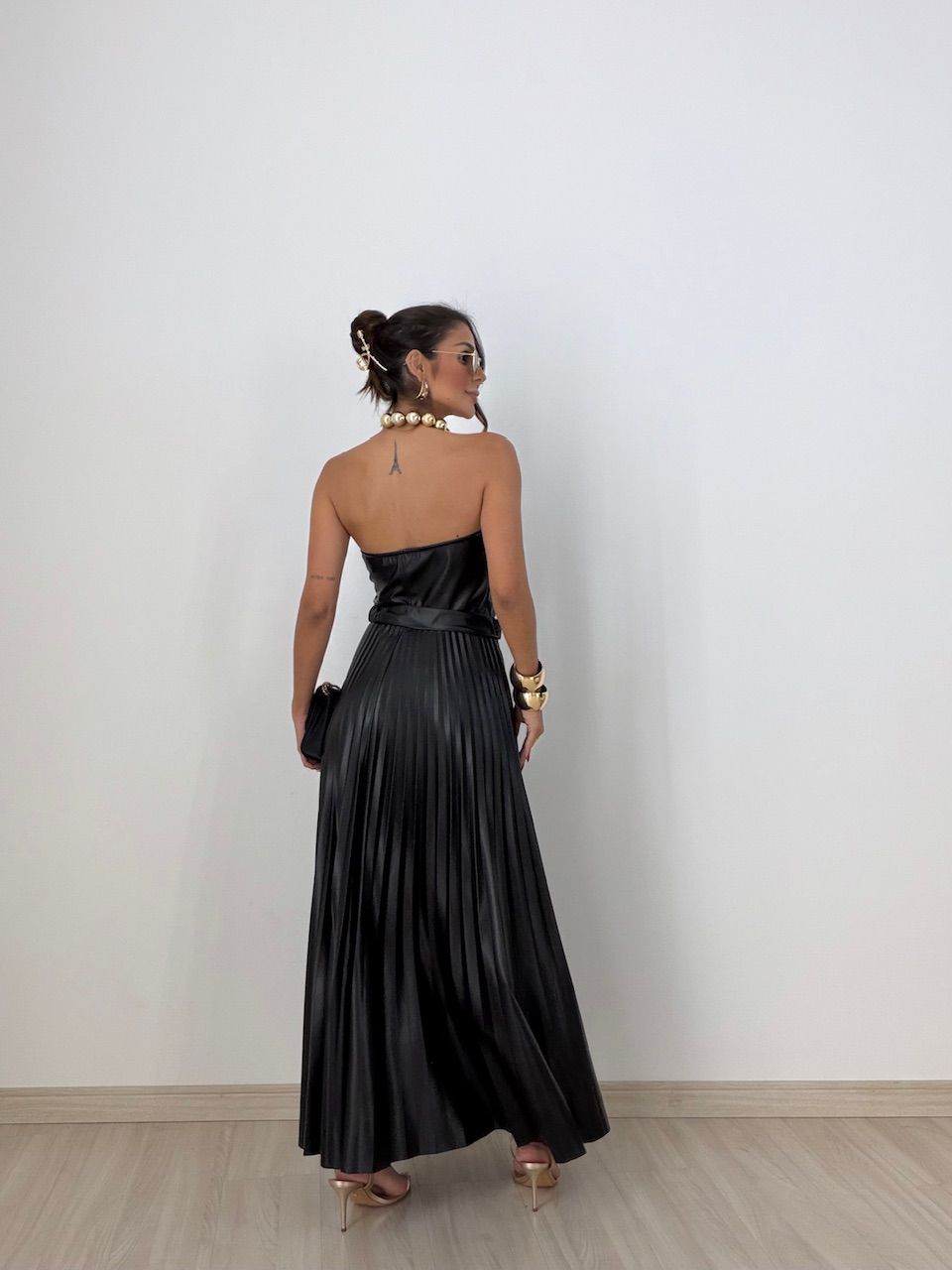 VESTIDO ELOÁ LONGO PRETO