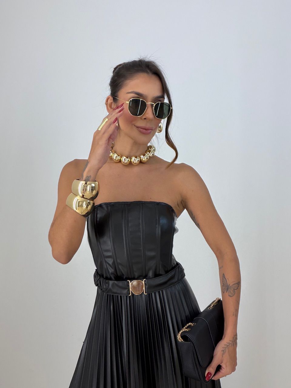 VESTIDO ELOÁ LONGO PRETO