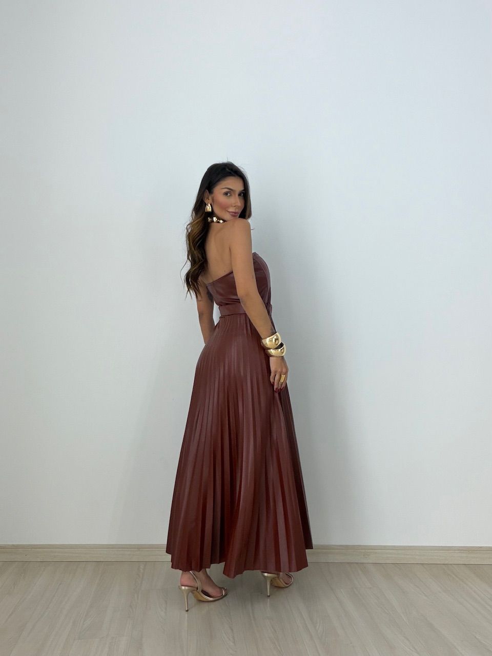 VESTIDO ELOÁ LONGO TERRA COTA 