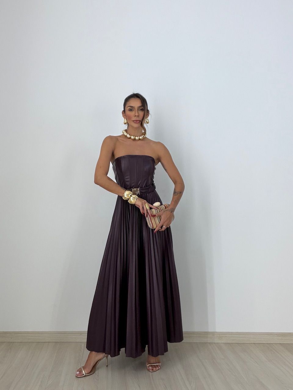 VESTIDO ELOÁ LONGO UVA