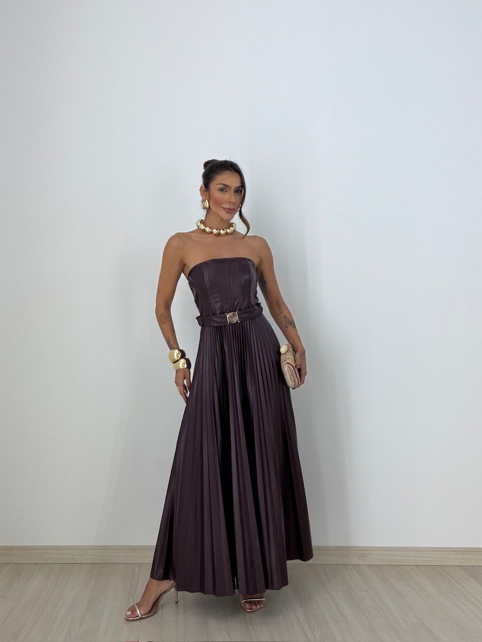 VESTIDO ELOÁ LONGO UVA