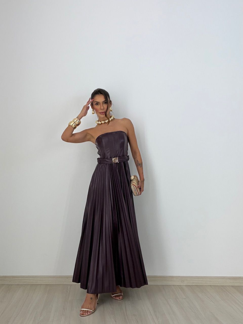 VESTIDO ELOÁ LONGO UVA