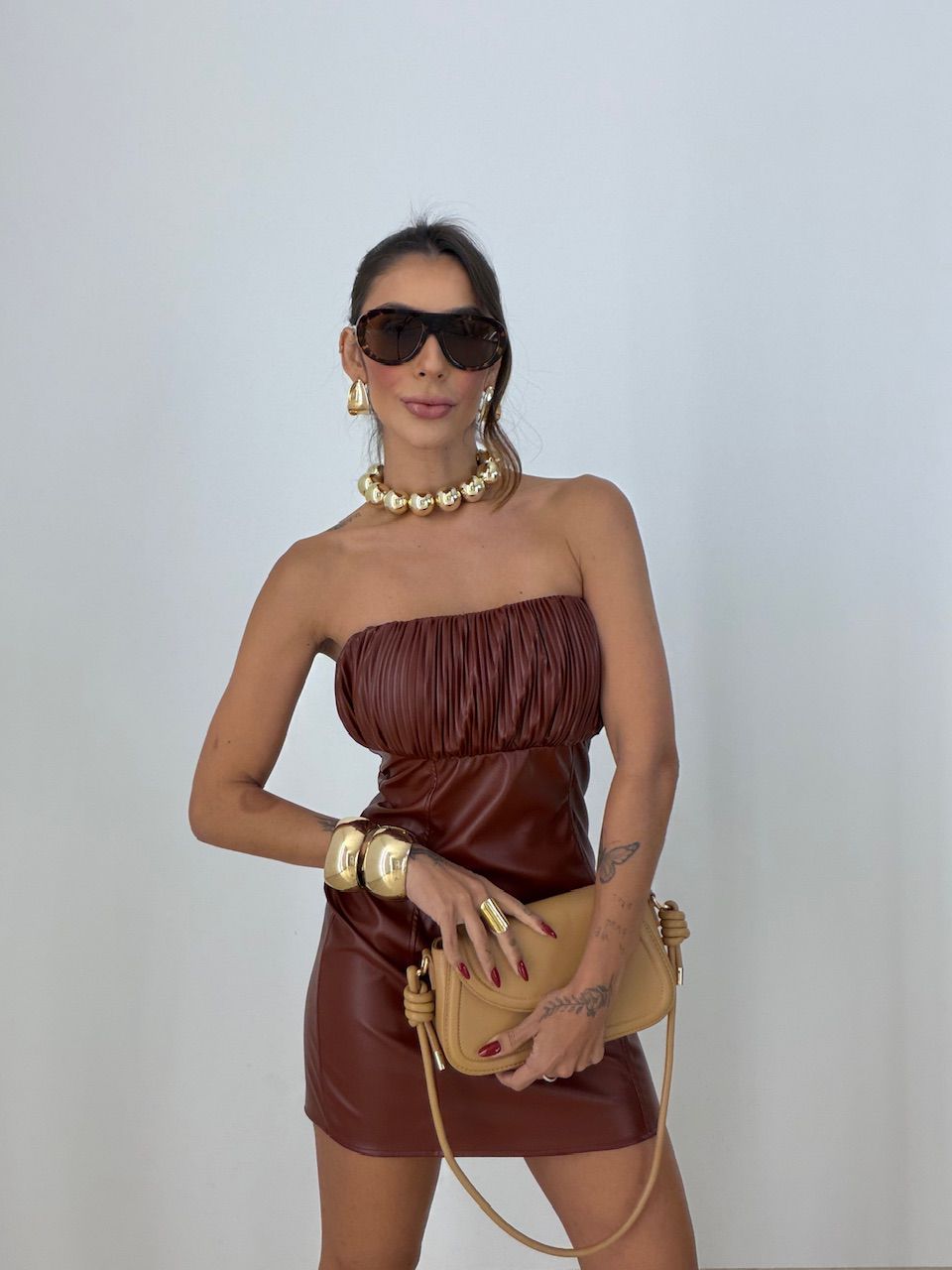 VESTIDO MARIA JULIA CURTO TERRA COTA 