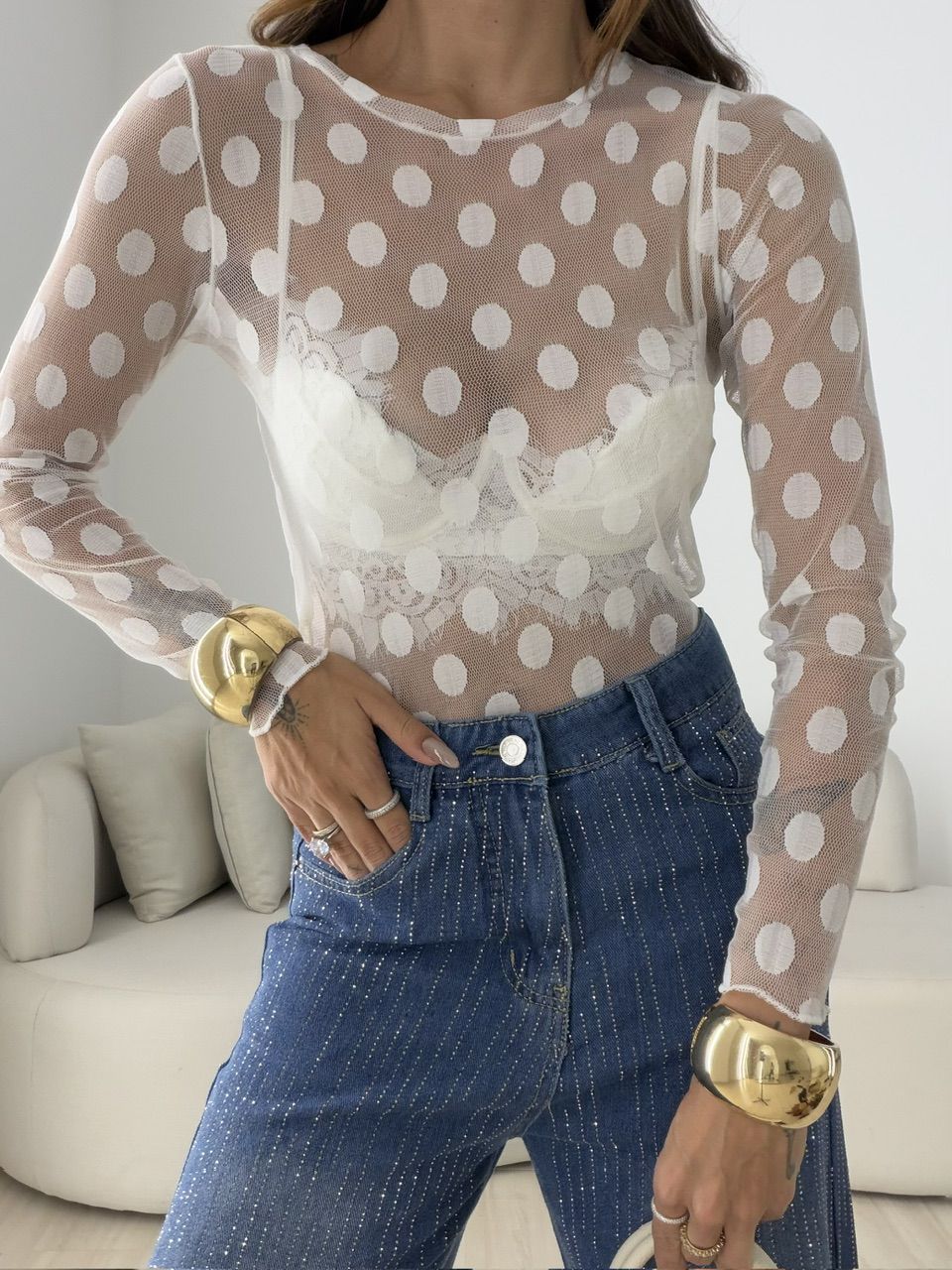 BLUSA MIRELA TULE OFF