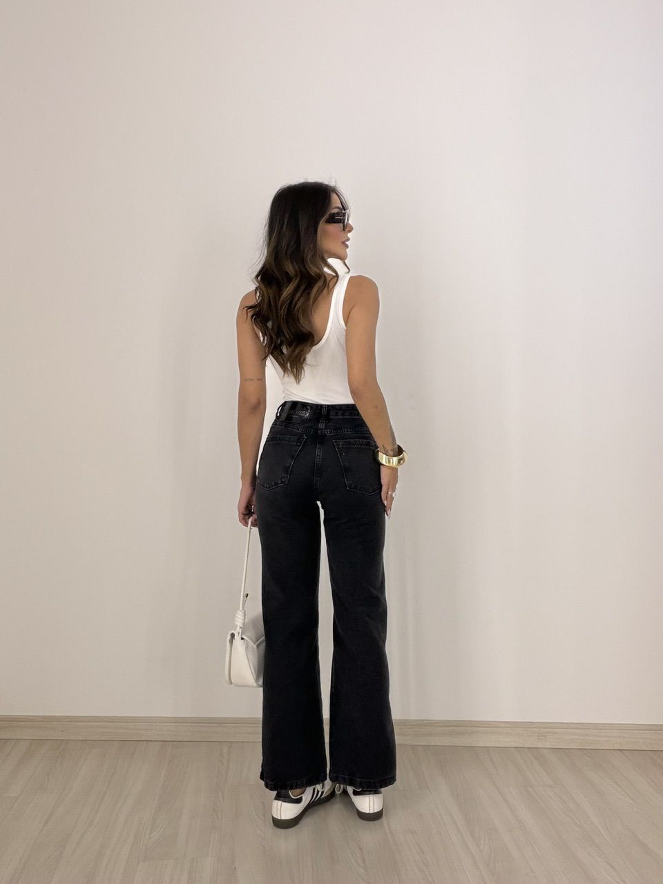 CALÇA ADRIANA JEANS PRETA