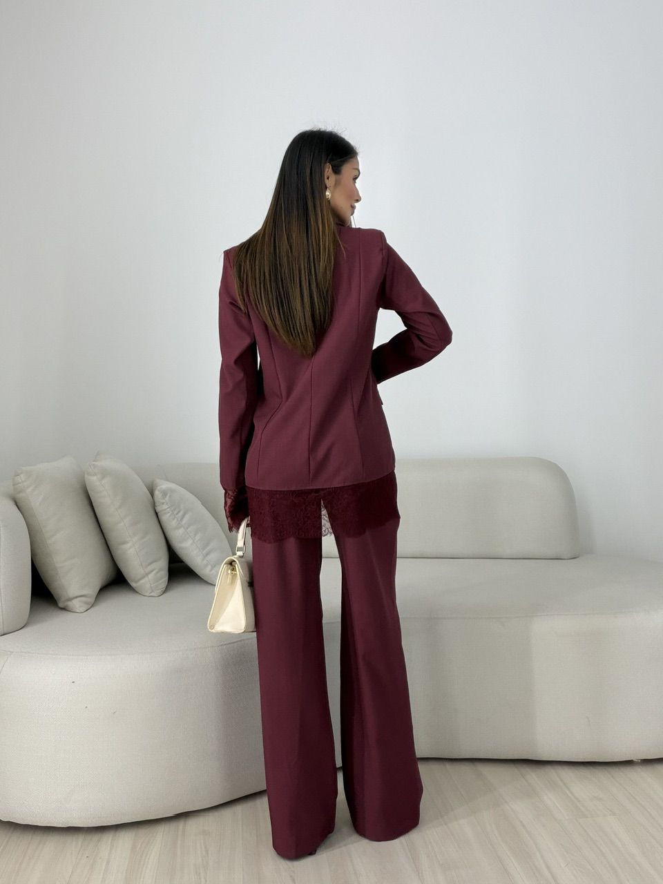 CONJUNTO PIETRA BLAZER VINHO
