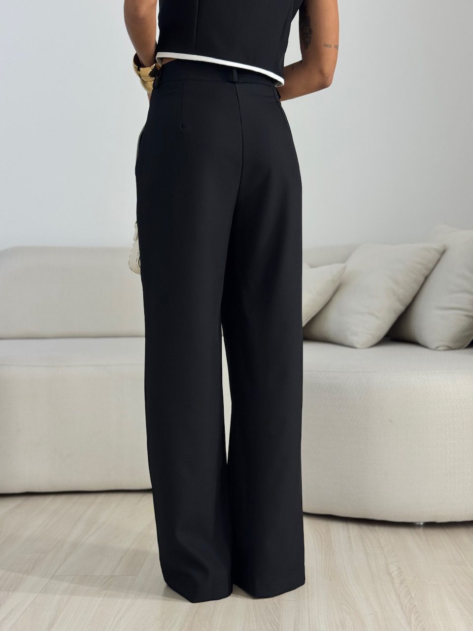 CONJUNTO ANA MARA COLETE CALÇA PRETO