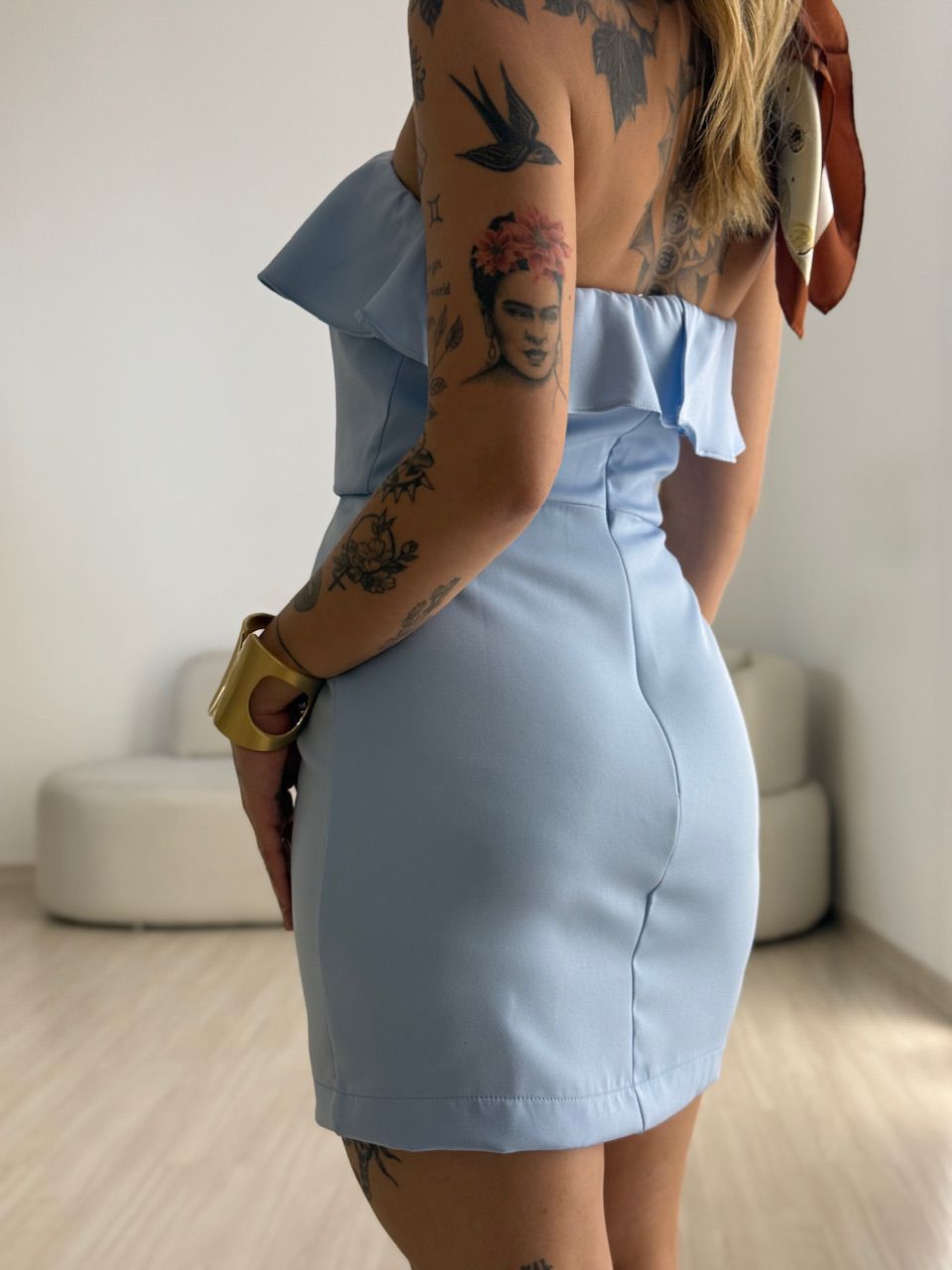 VESTIDO SOFIA TOMARA QUE CAIA BABY BLUE