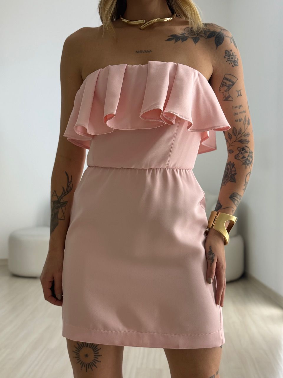 VESTIDO SOFIA TOMARA QUE CAIA BABY PINK
