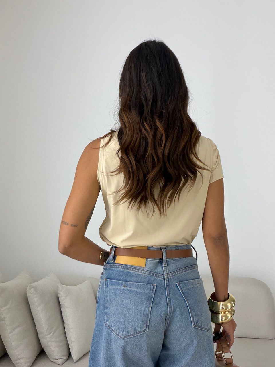 BLUSA HELOÍSA RENDA NUDE