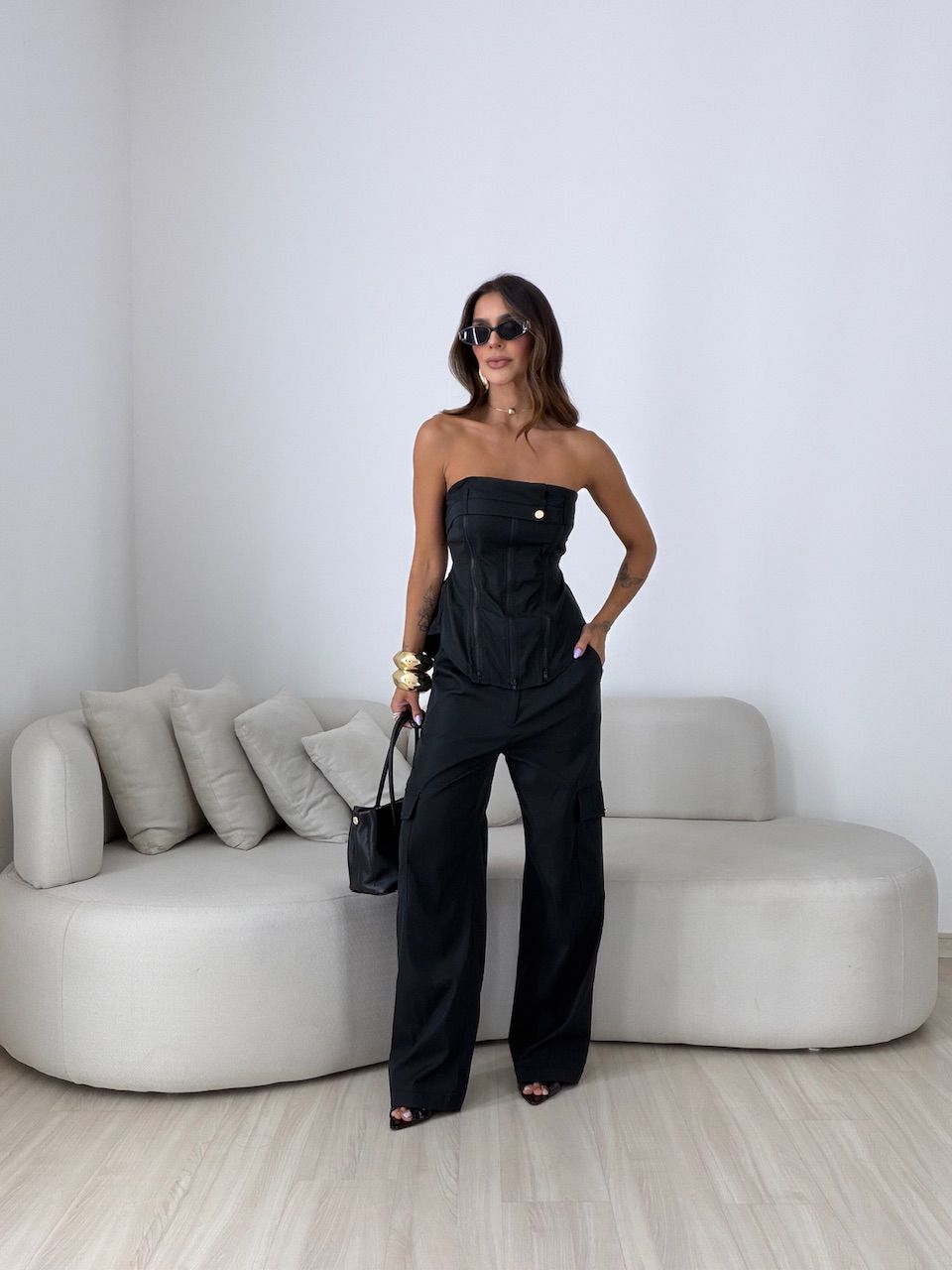 CONJUNTO BRENDA TOMARA QUE CAIA PRETO