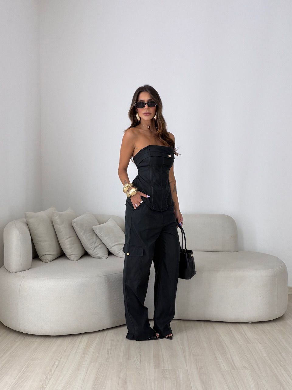 CONJUNTO BRENDA TOMARA QUE CAIA PRETO