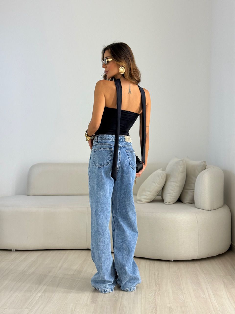 BLUSA LOUISE CF TOMARA QUE CAIA PRETA