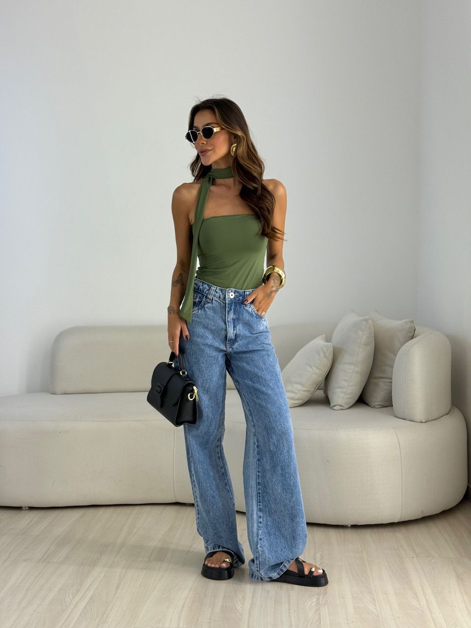 BLUSA LOUISE CF TOMARA QUE CAIA VERDE