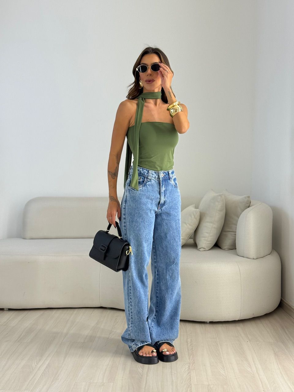 BLUSA LOUISE CF TOMARA QUE CAIA VERDE