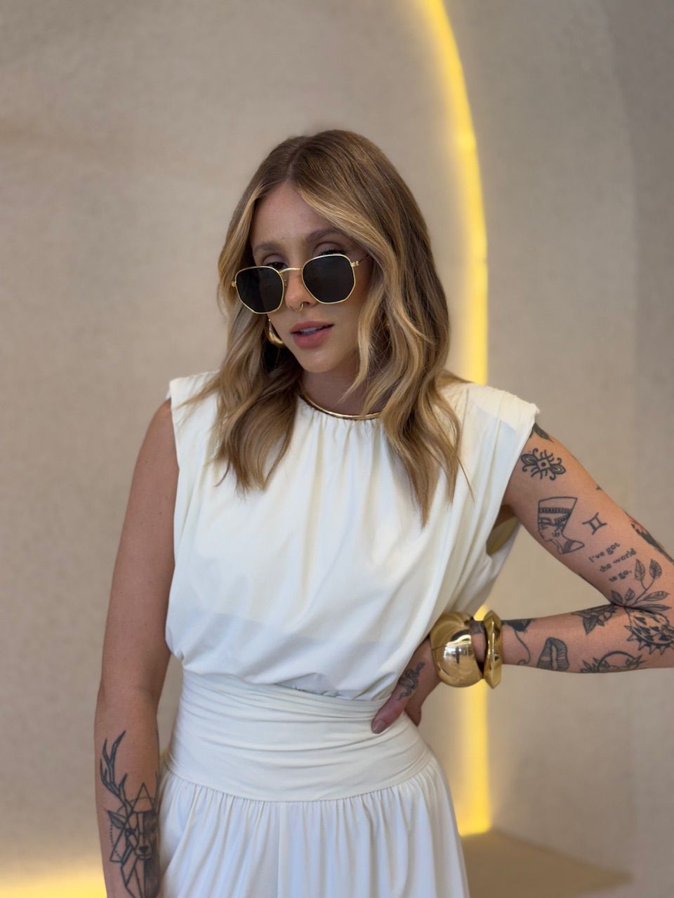 BLUSA LUIZA CF MUSCLE OFF - 0071780048 - CAROLLA FERRARO