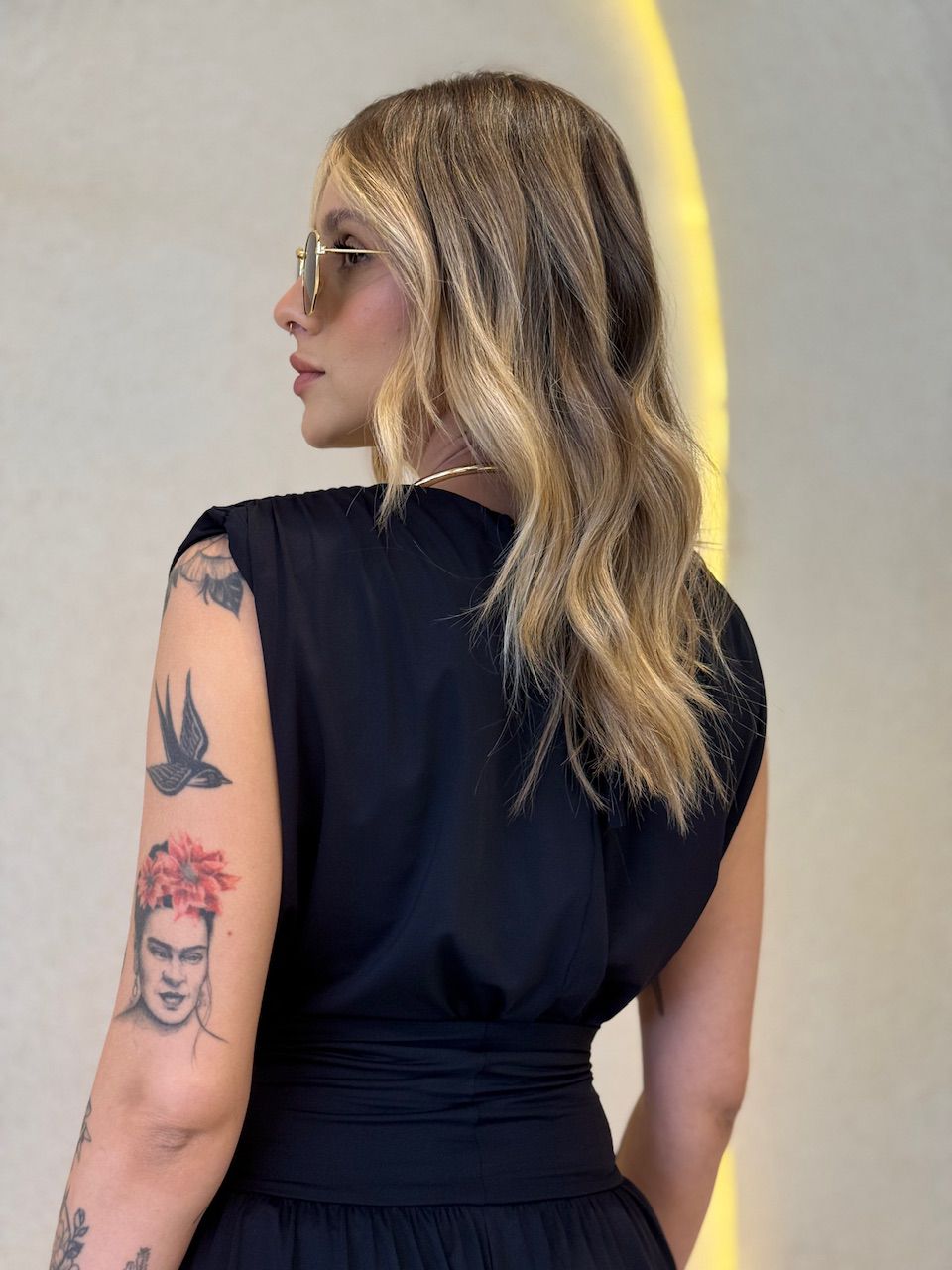 BLUSA LUIZA CF MUSCLE PRETA