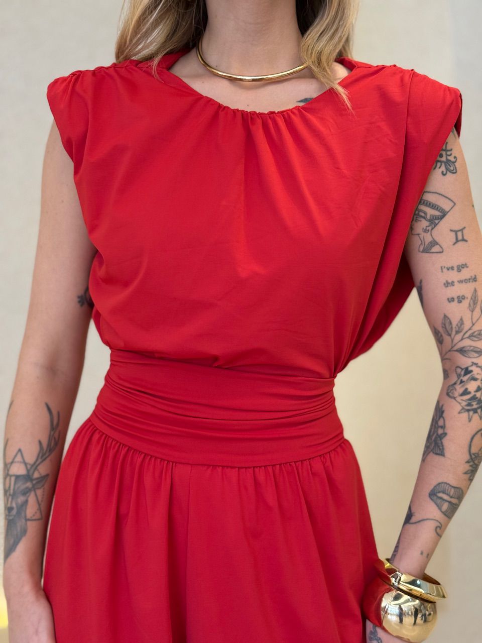 BLUSA LUIZA CF MUSCLE VERMELHA