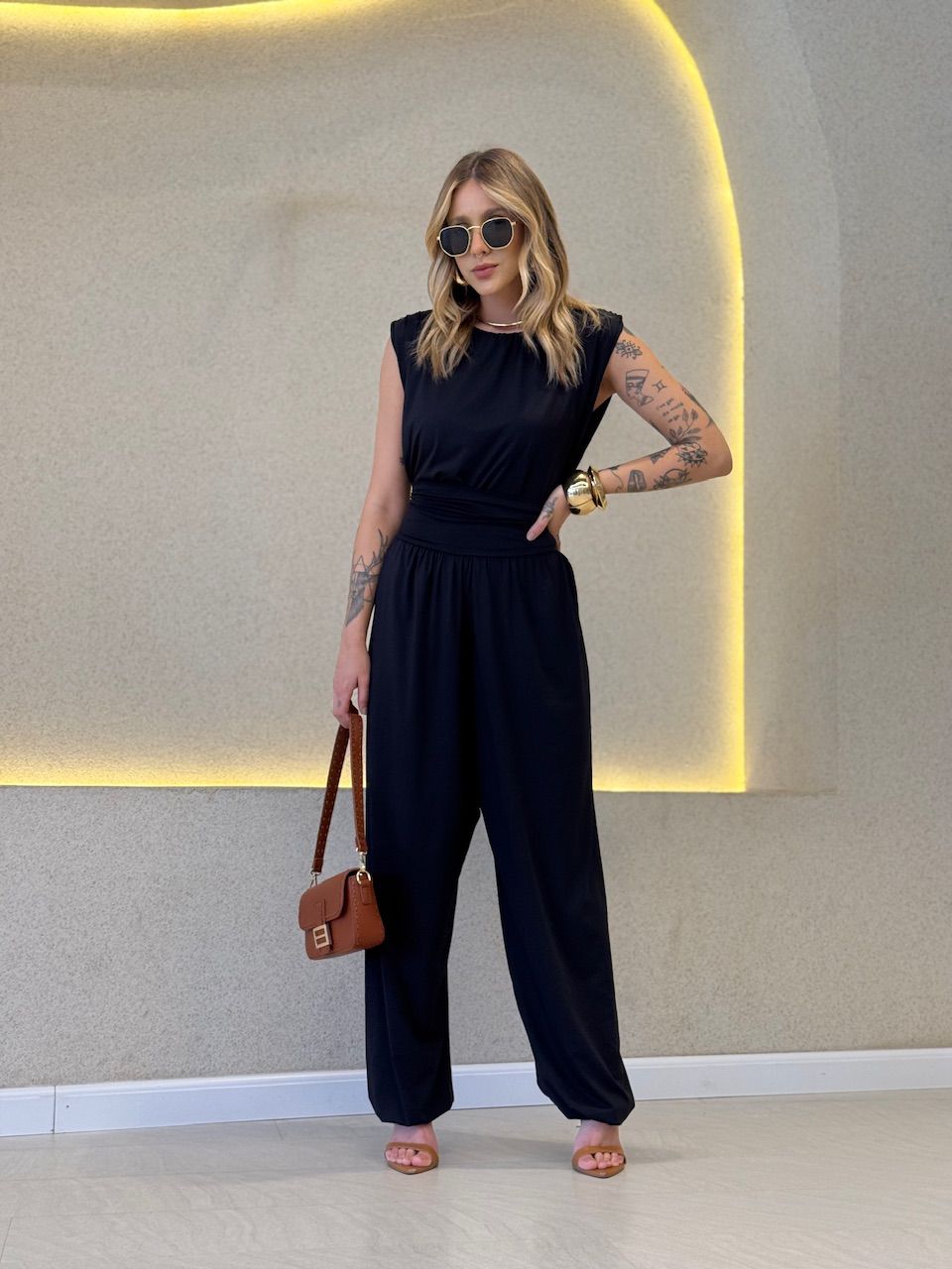 CALÇA ANTÔNIA CF ALADIM ALADIM PRETA