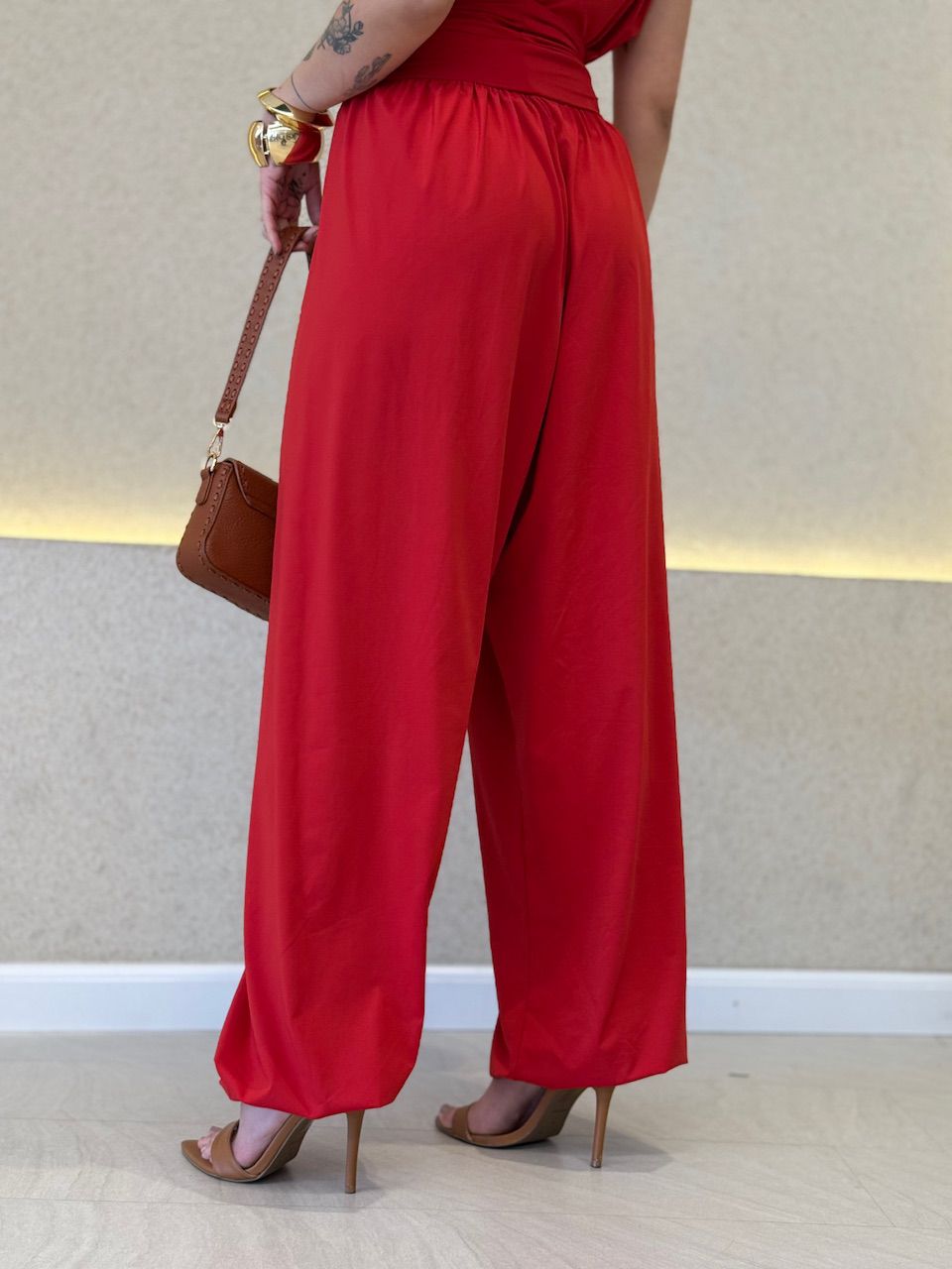 CALÇA ANTÔNIA CF ALADIM ALADIM VERMELHA