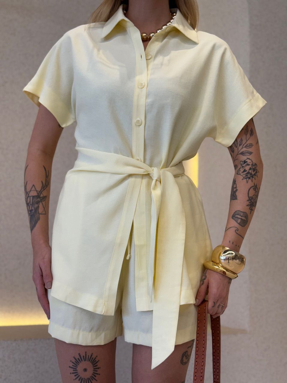 CONJUNTO CATARINA AMARRAÇÃO AMARELO