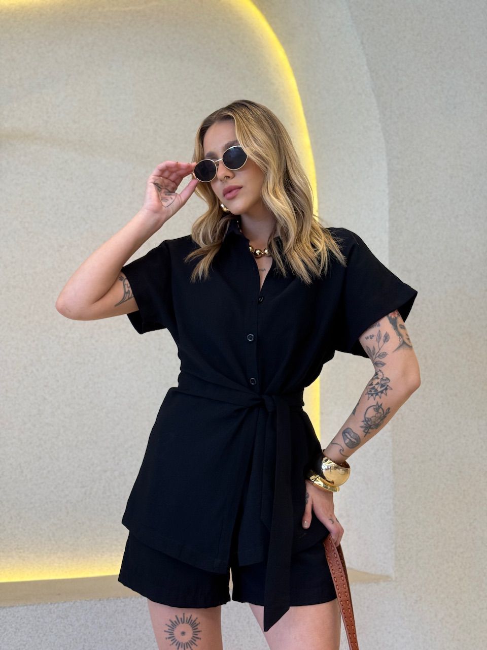 CONJUNTO CATARINA AMARRAÇÃO PRETO