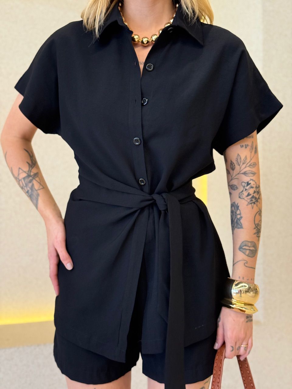 CONJUNTO CATARINA AMARRAÇÃO PRETO