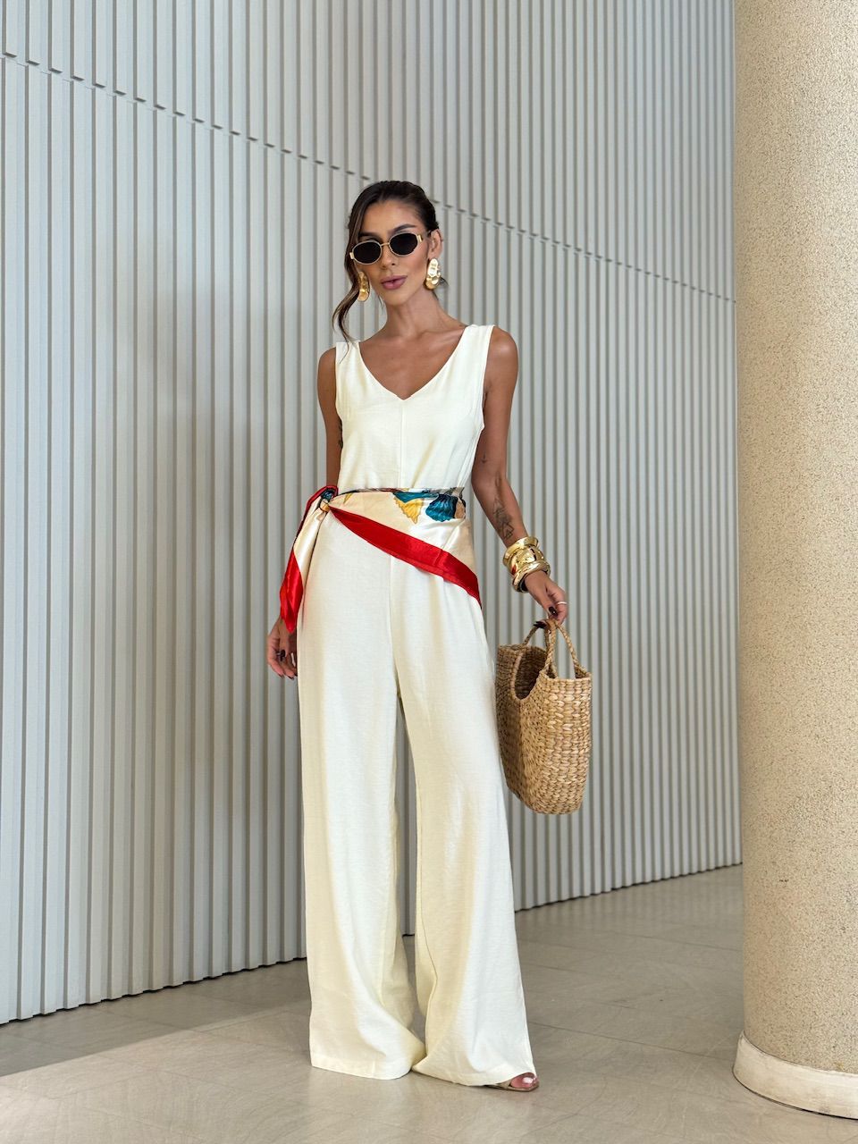 MACACÃO VERA AMARRAÇÃO MARFIM