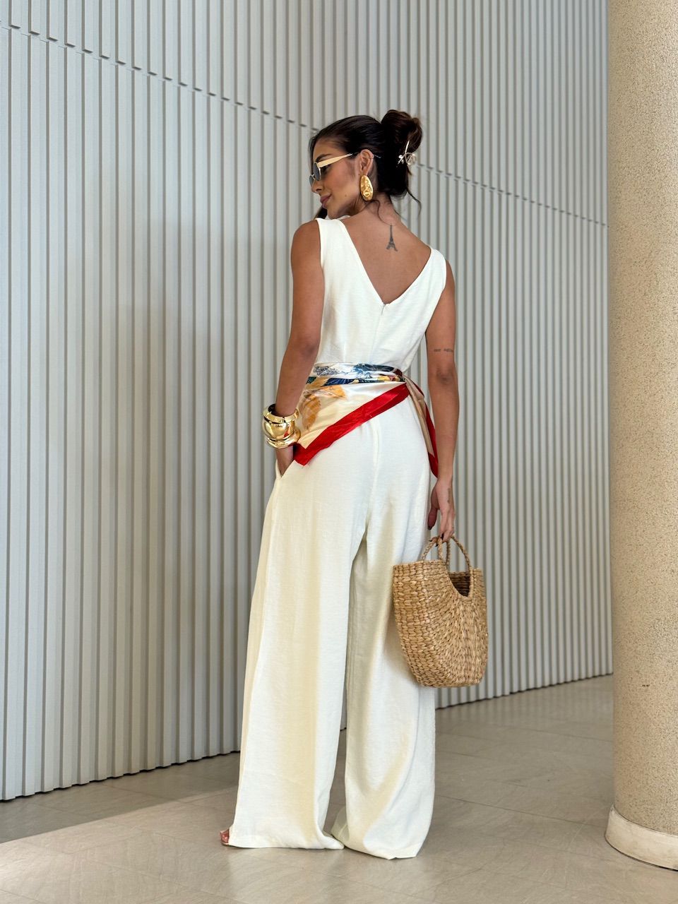 MACACÃO VERA AMARRAÇÃO MARFIM