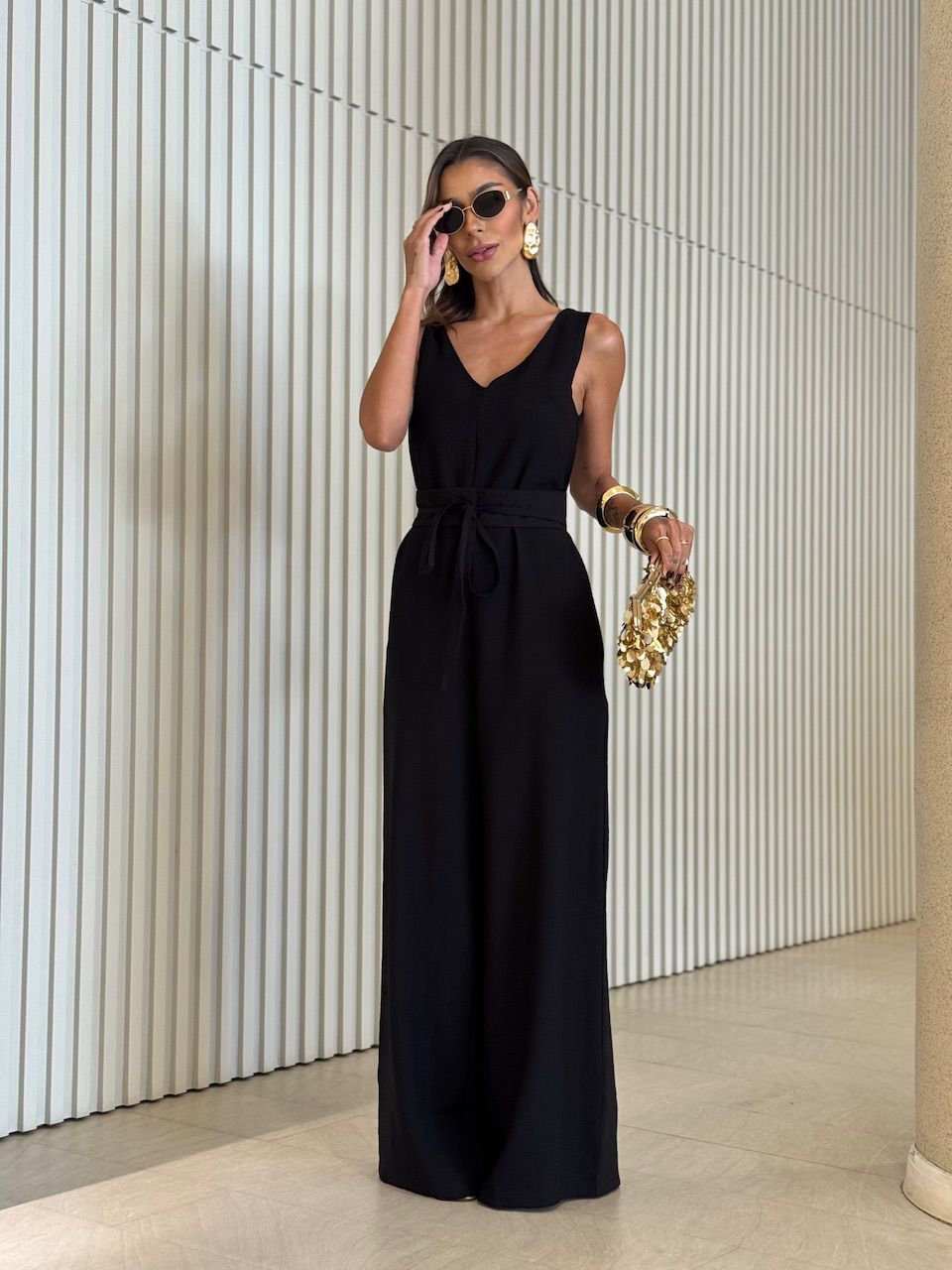 MACACÃO VERA AMARRAÇÃO PRETO