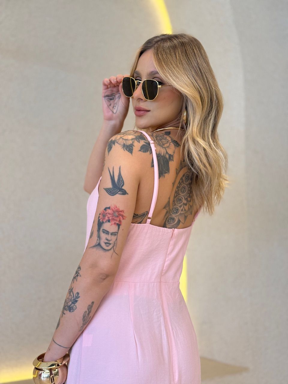 VESTIDO ANABELA ALÇA BABY PINK