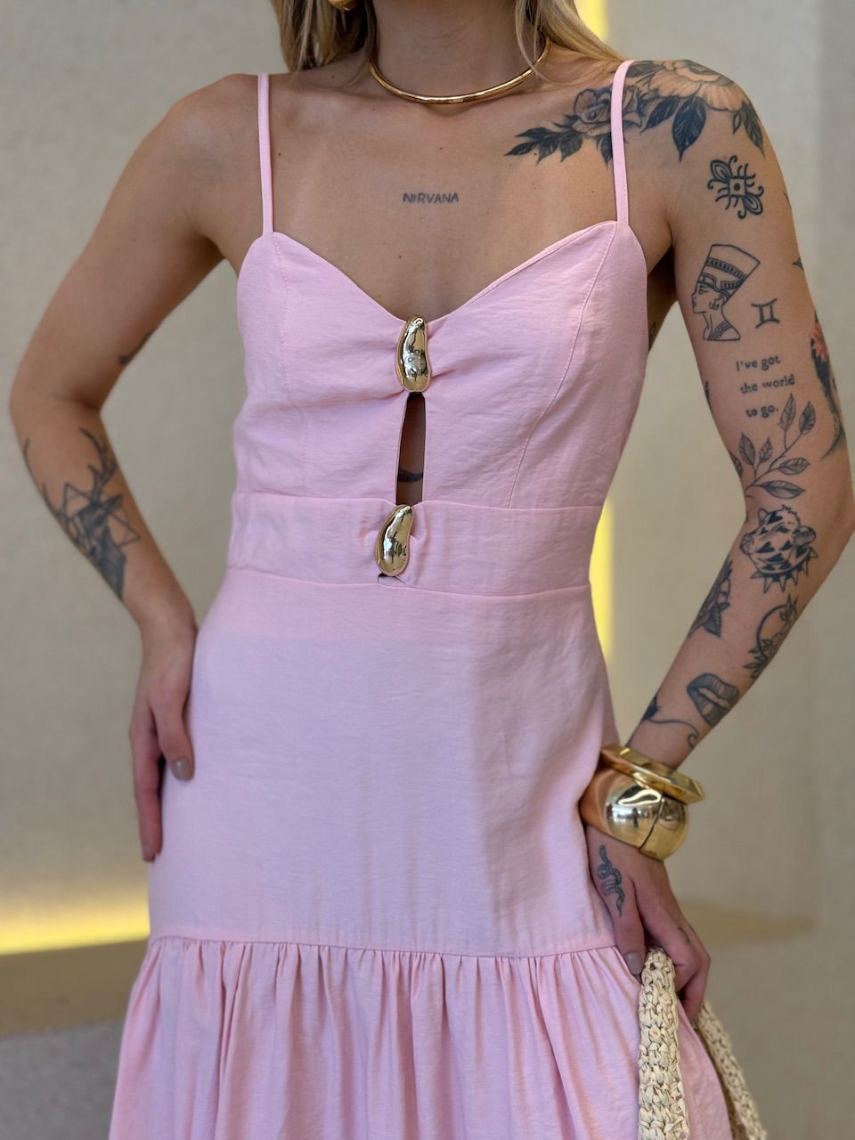 VESTIDO ANABELA ALÇA BABY PINK