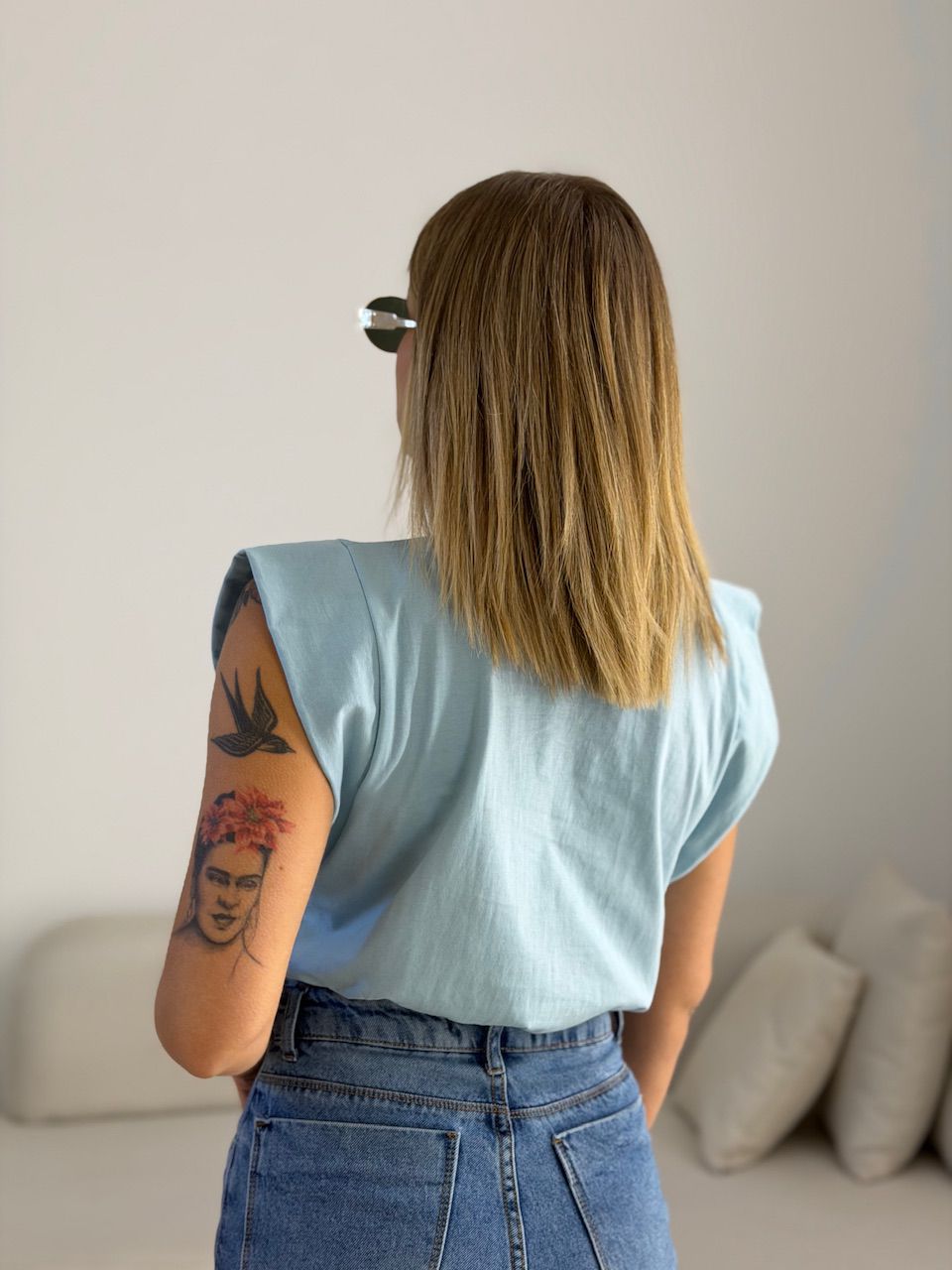 BLUSA MAITÊ CF MUSCLE azul