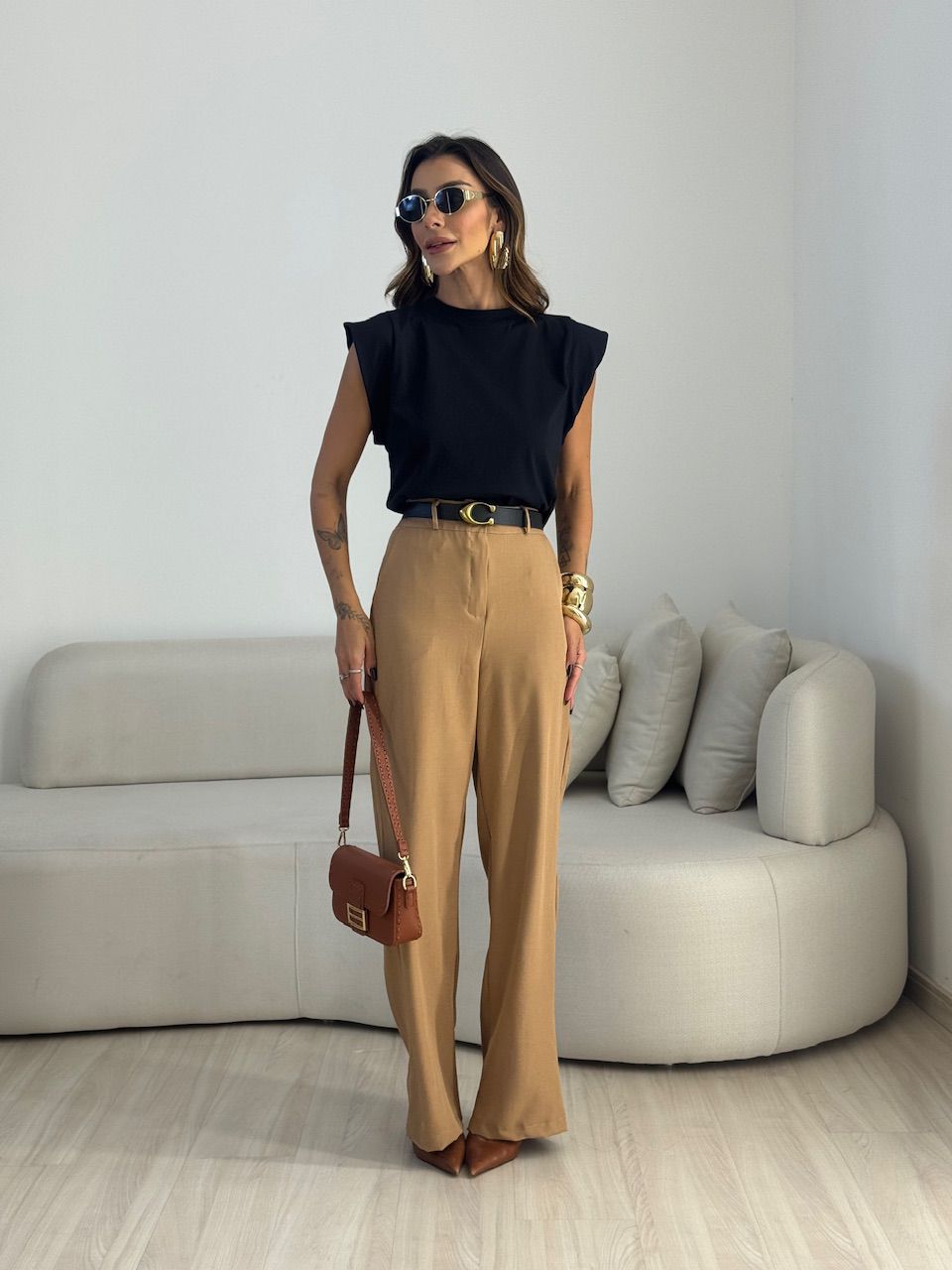 BLUSA MAITÊ CF MUSCLE Preta