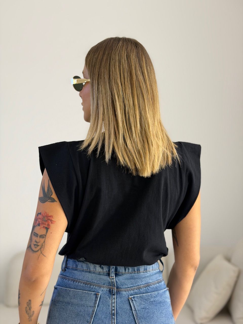 BLUSA MAITÊ CF MUSCLE Preta