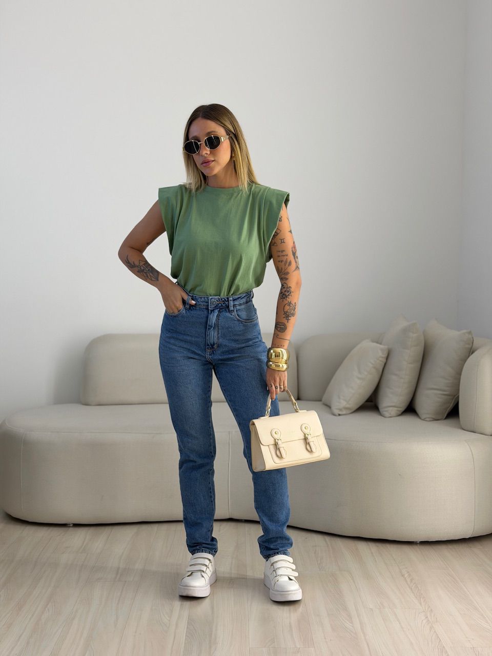 BLUSA MAITÊ CF MUSCLE verde