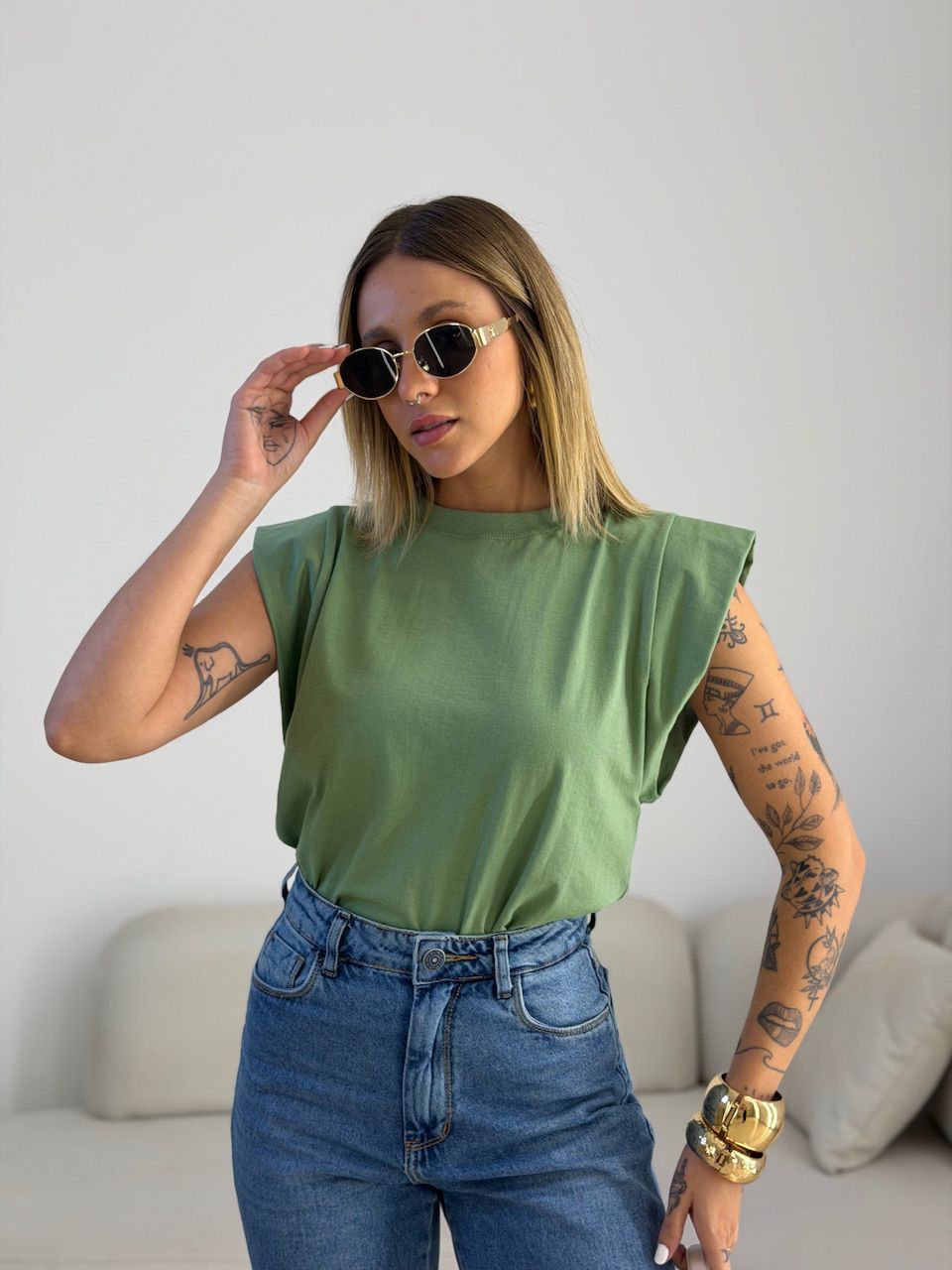 BLUSA MAITÊ CF MUSCLE verde