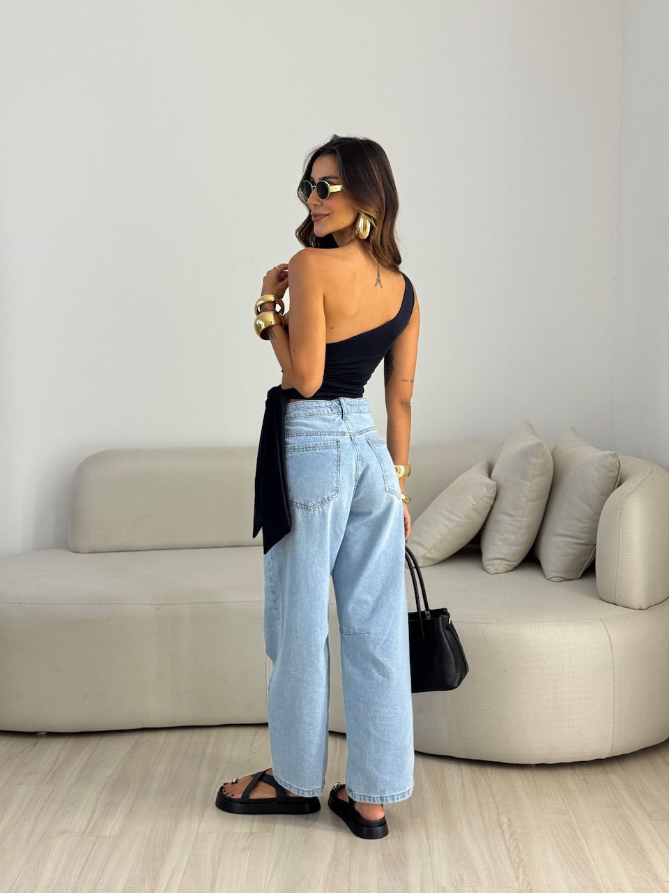 BLUSA MAJU CF AMARRAÇÃO PRETO