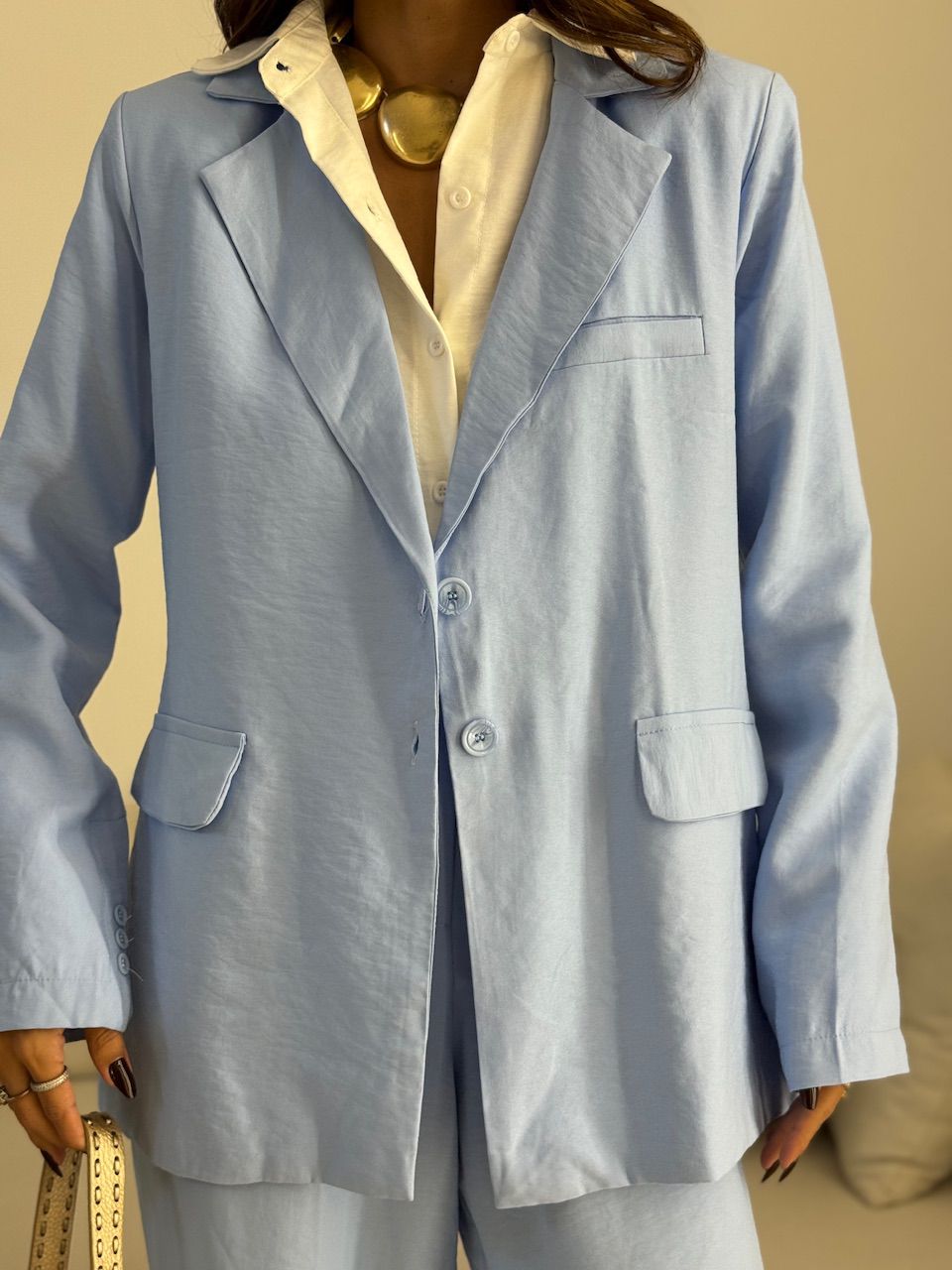 CONJUNTO LAVÍNIA BLAZER AZUL