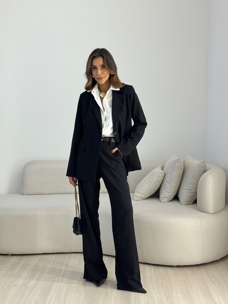 CONJUNTO LAVÍNIA BLAZER PRETO