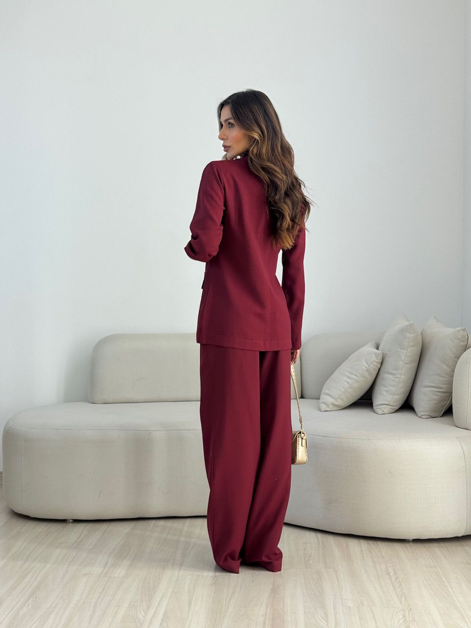 CONJUNTO LAVÍNIA BLAZER VINHO