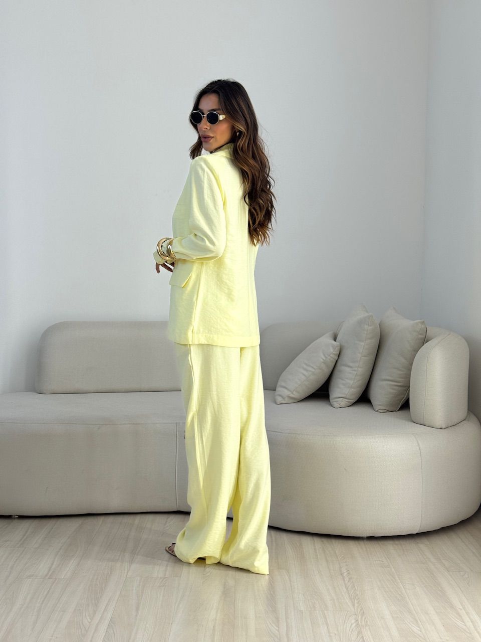 CONJUNTO LAVÍNIA BLAZER YELLOW BUTTER