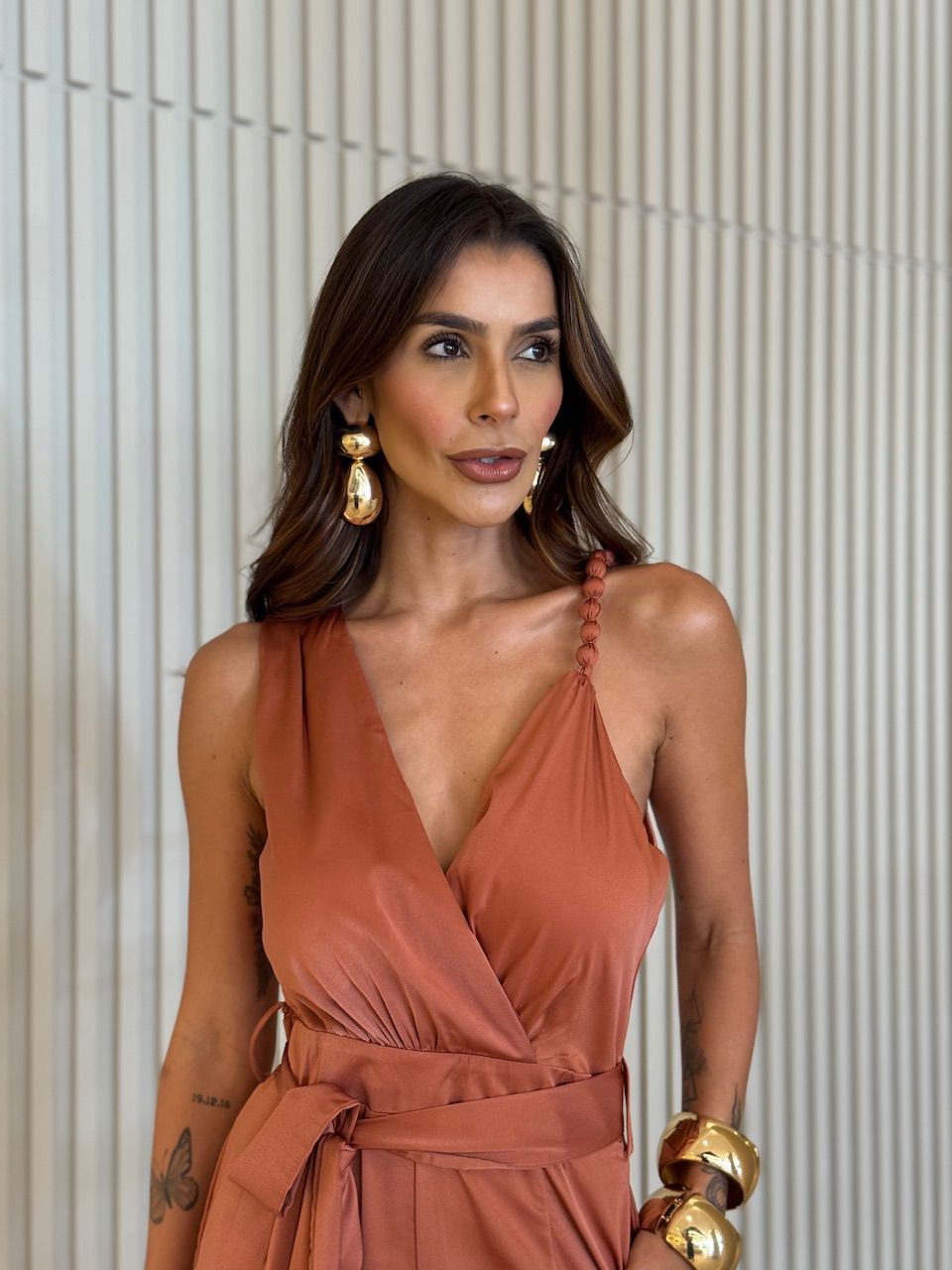 MACACÃO RAQUEL FAIXA TELHA