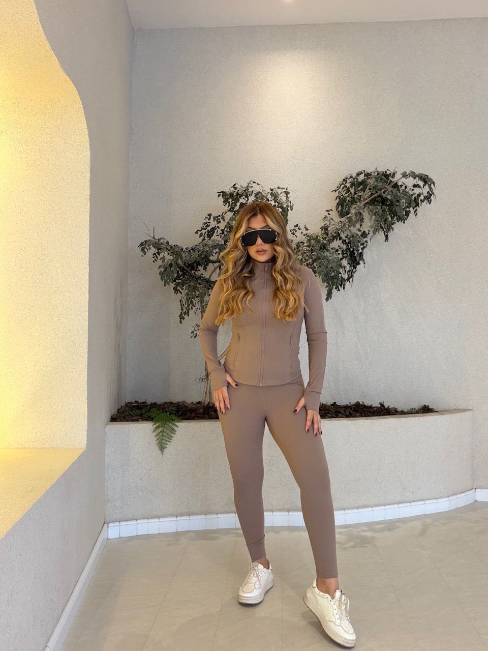 CALÇA CELINE FITNESS CAQUI