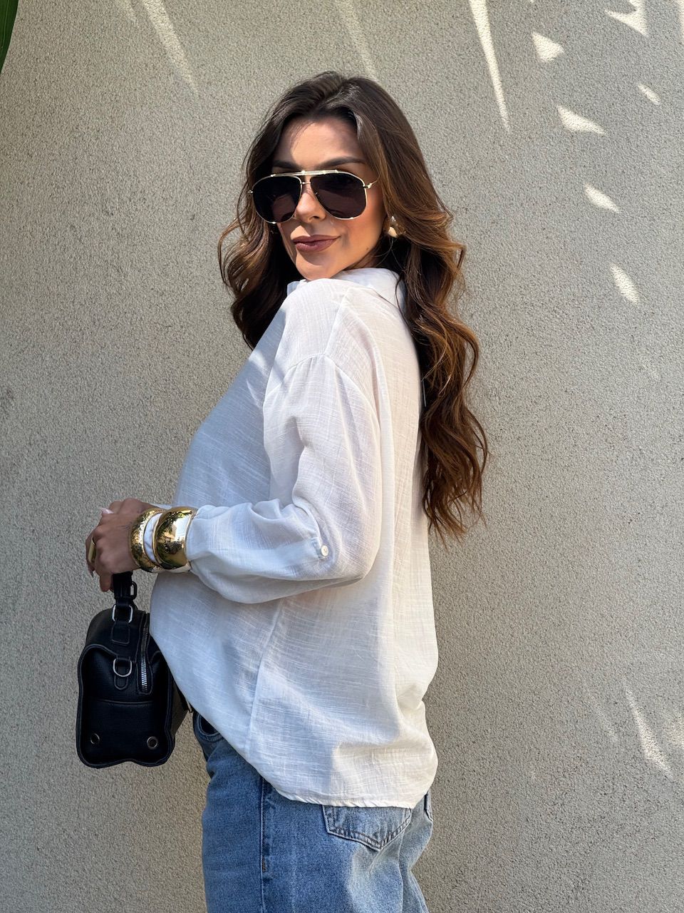 CAMISA MARIA ISIS GOLA OFF