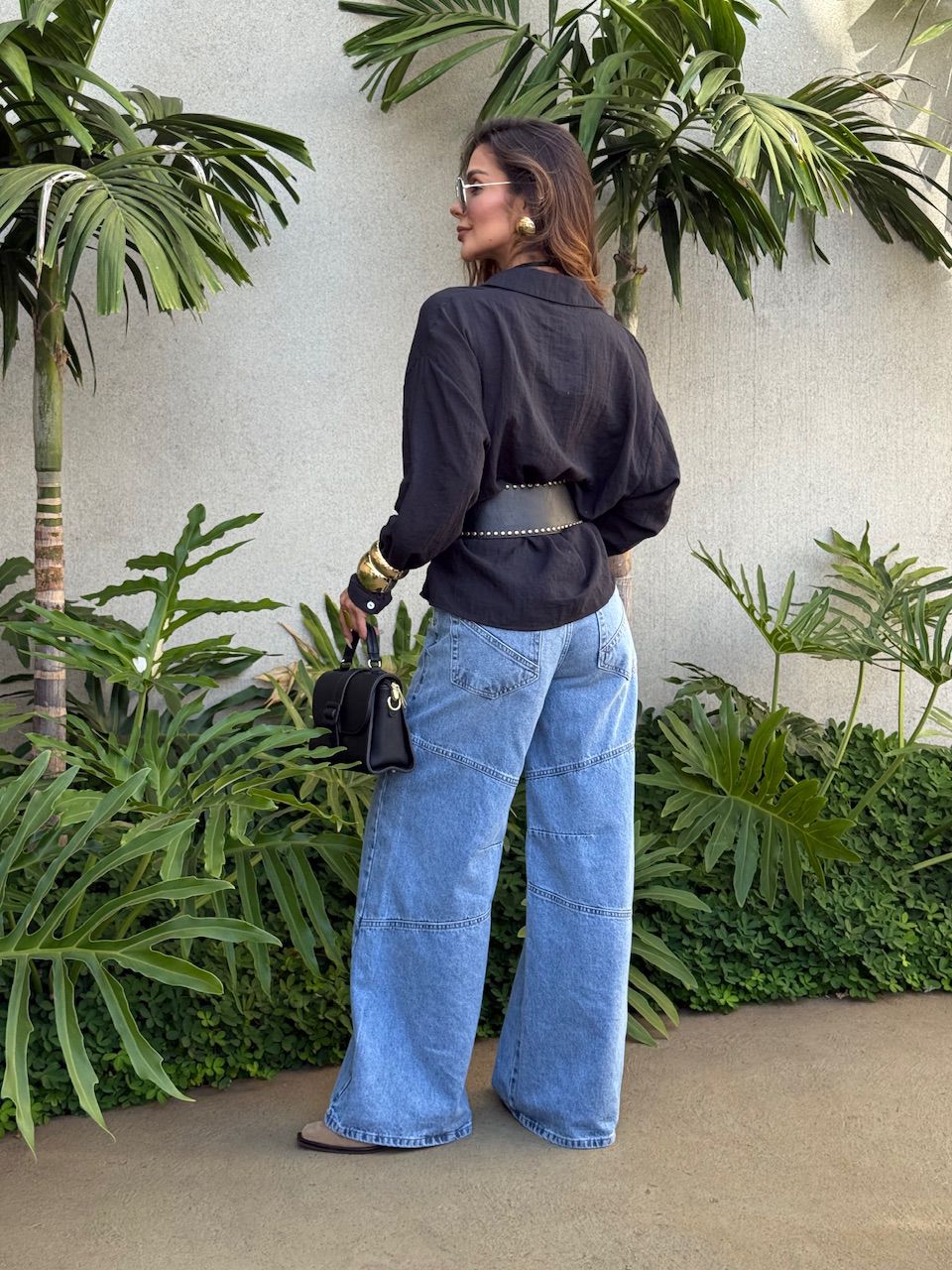 CAMISA MARIA ISIS GOLA PRETA