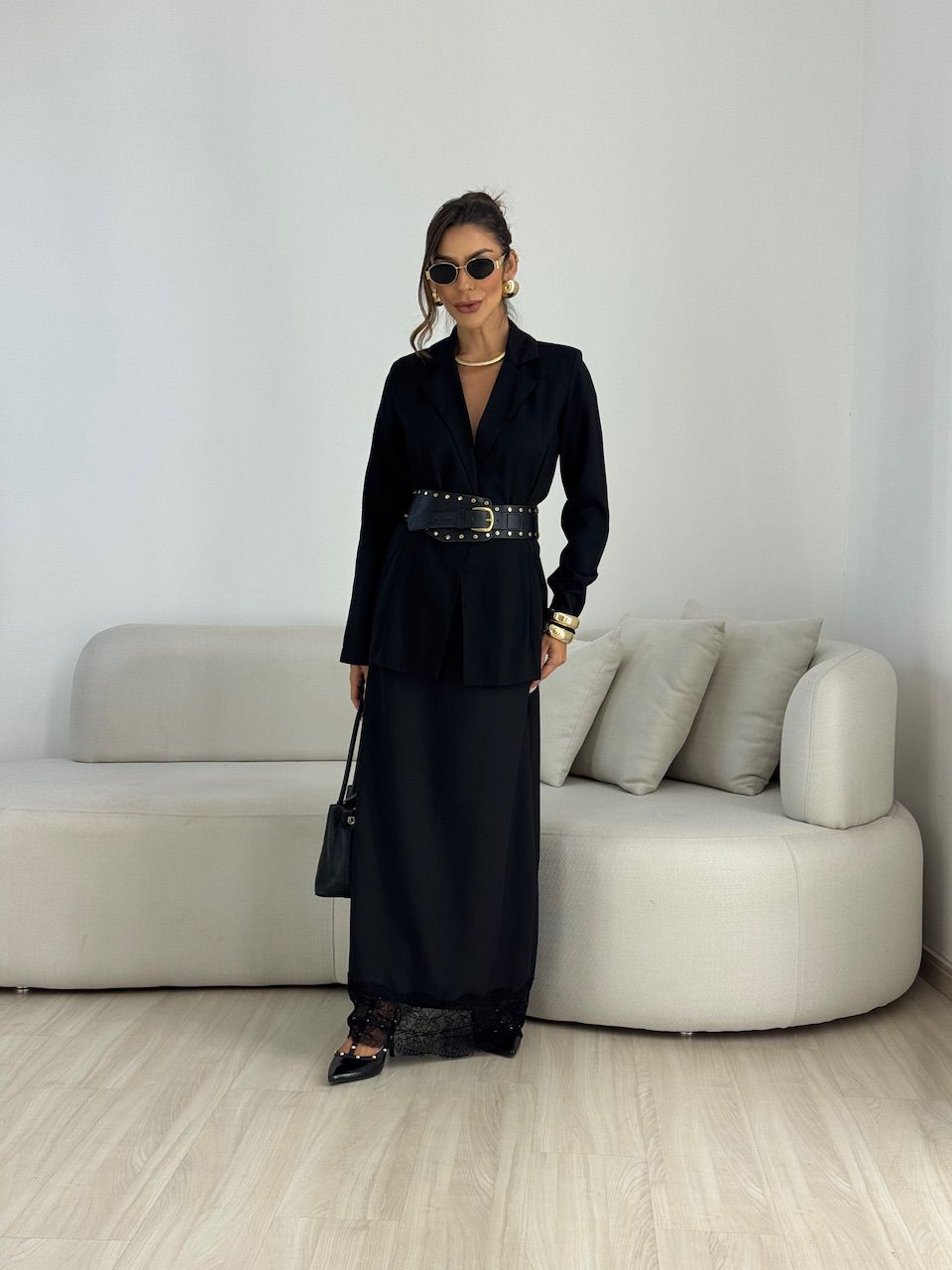 SAIA MORGANA RENDA PRETA - 0076950033 - CAROLLA FERRARO